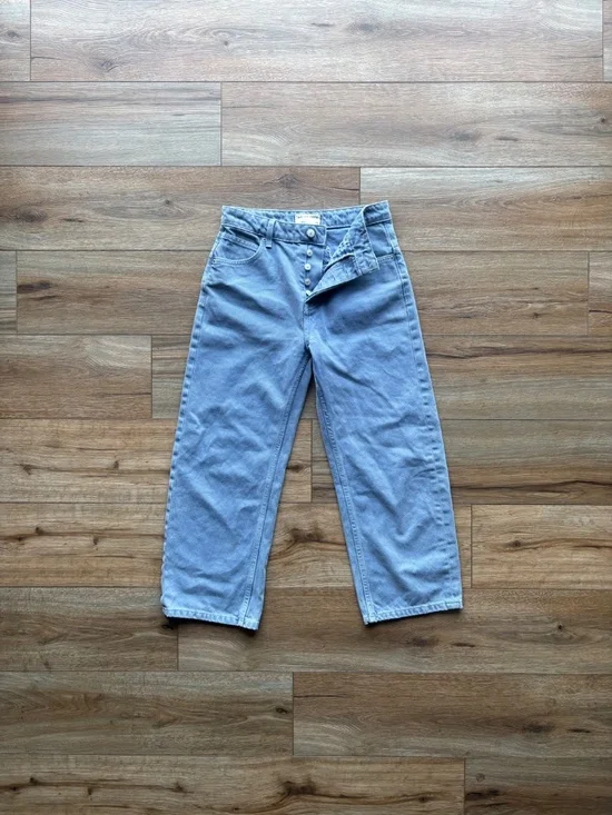 WE THE FREE Deep Trance Dropped Boyfriend Jeans Ocean Blue Size 25 - Picture 2 of 10